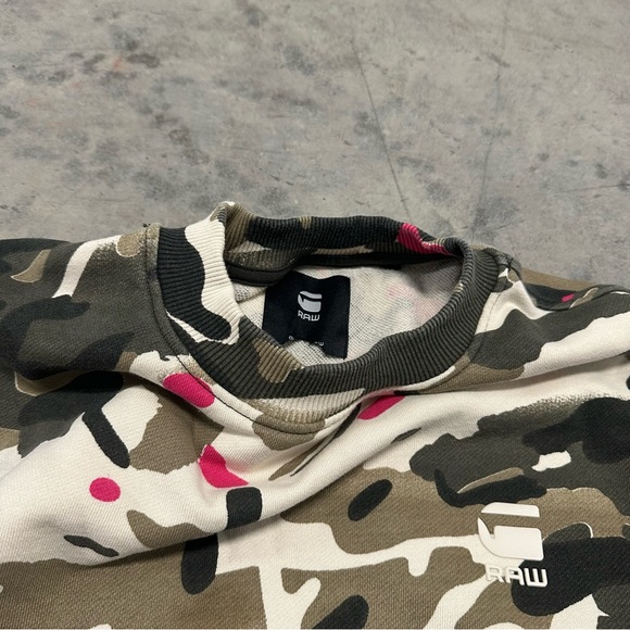 G-Star Raw loose fit camo all over pullover sweater - Picture 4 of 9